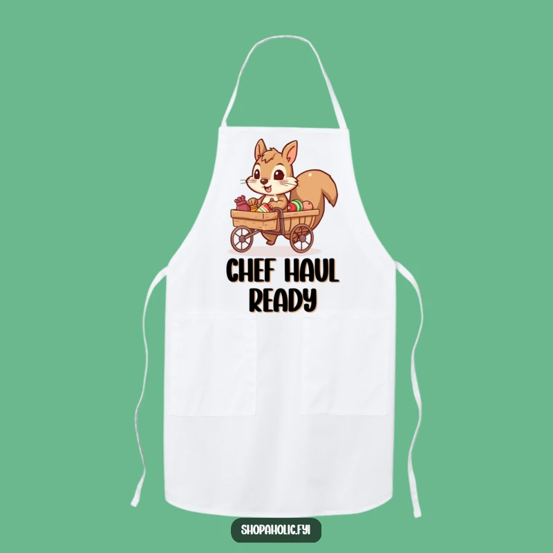 Funny Squirrel Chef Apron: Cook with Hilarious Industrial Flair