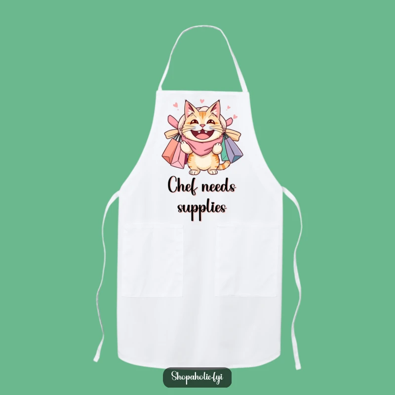 Funny Cat Shopping Apron: Shop Smart (Or Not!) With Overloaded Feline