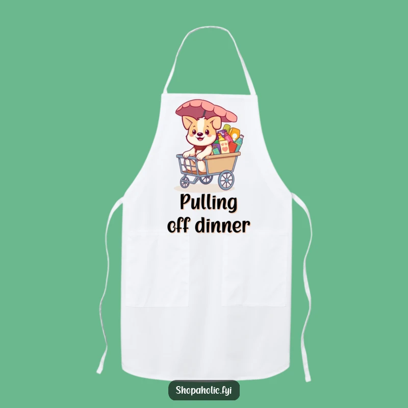 Funny Dog Apron: Cook or Shop with Happy Hauler Style