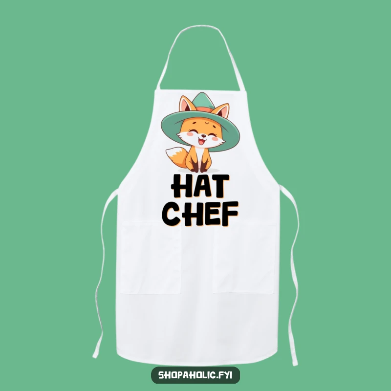 Funny Fox Chef's Hat Apron - Kitchen Style & Humor Gift
