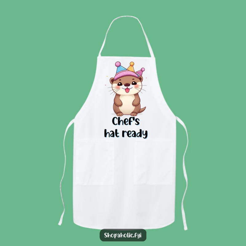 Funny Otter Chef's Hat Apron: Bubbly Otter's Kitchen Style, Cooking Gift