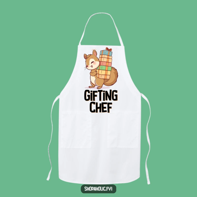 Funny Squirrel's Delivery Apron - Chef's Busy Humor Gift