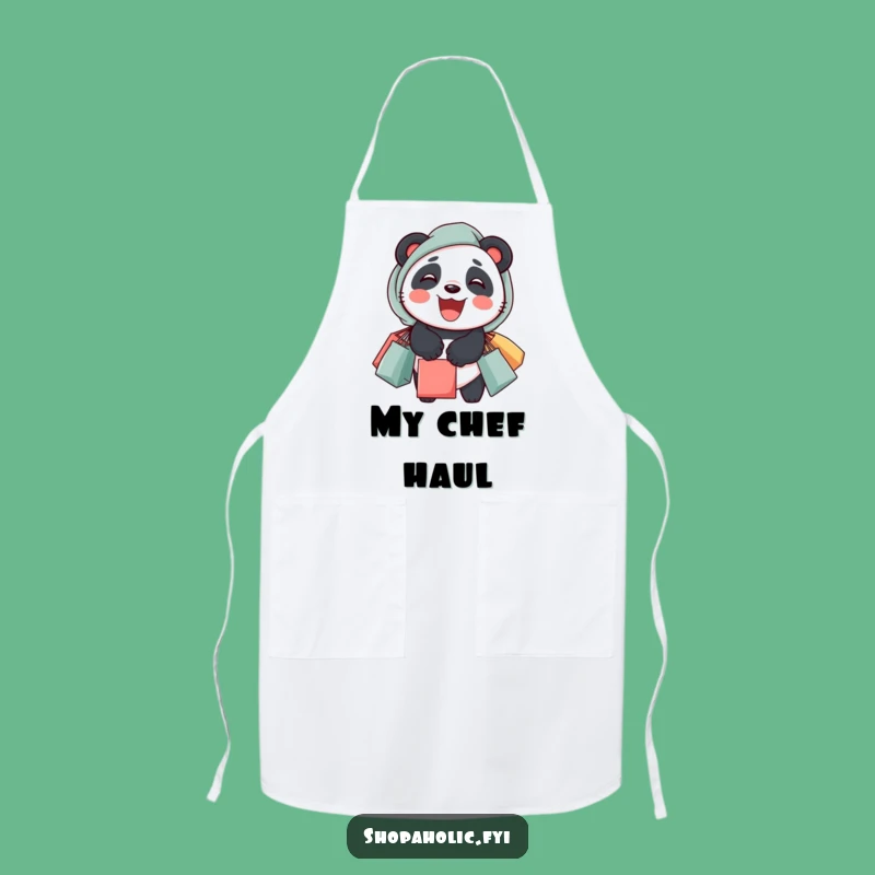 Funny Panda Shopping Apron: Shop With Style and Hilarious Flair