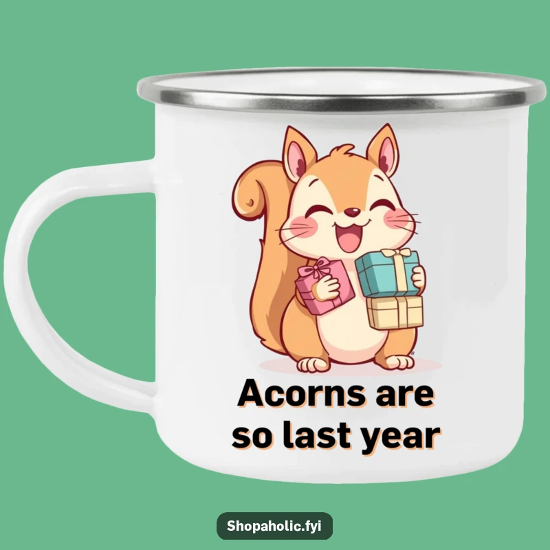 Funny Squirrel Camping Mug: Adventure Ready Gift Hauler, Unique Funny Gift