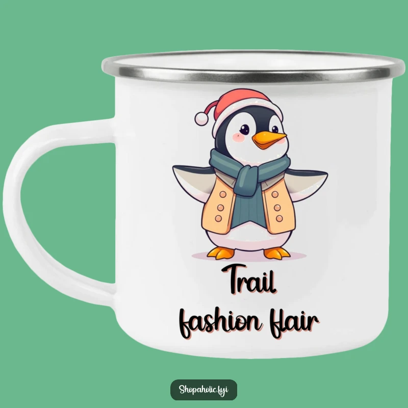 Funny Penguin Camping Mug: Fashion Flair for Outdoor Style