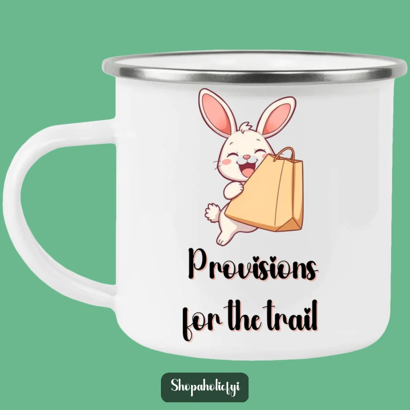 Funny Bunny Camp Trip Mug: Adventure & Shopping Fun!