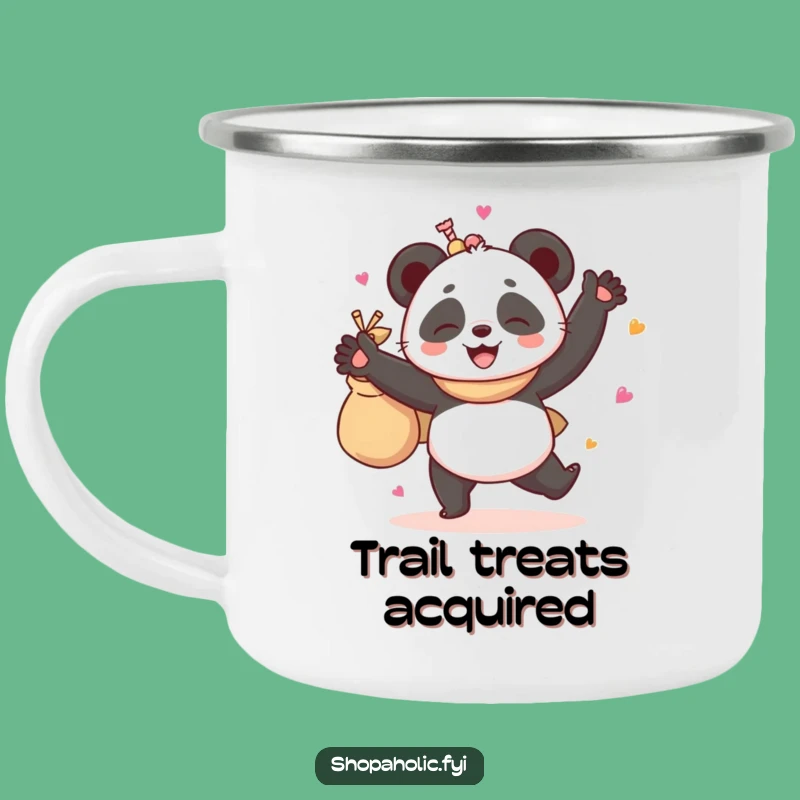 Funny Panda Goodies Camping Mug - Giggling Dancer Travel Cup - Gift