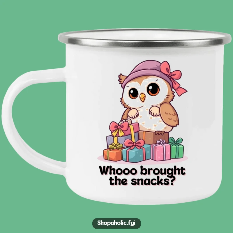 Funny Owl Camping Mug: Mysterious Camp Companion, Unique & Funny Gift