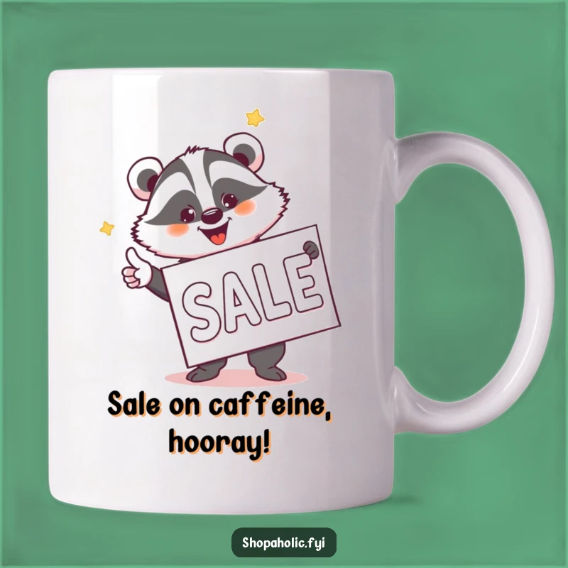 Funny Badger Sale Hunter Mug - Perfect Gift for Savvy Shoppers