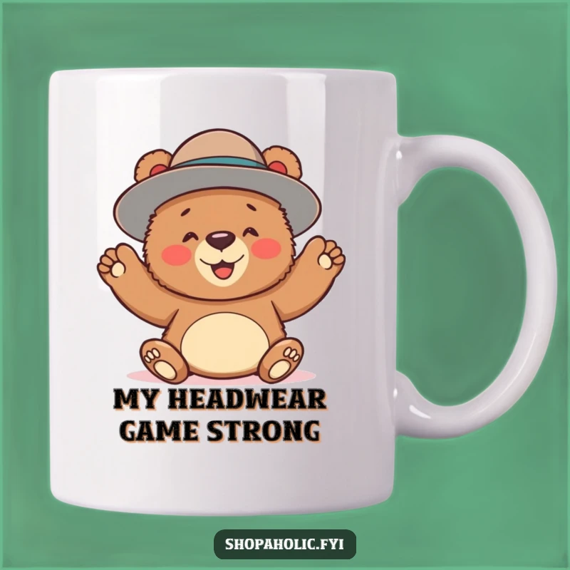 Funny Bear Hat Mug: Hilarious Style & Gift!
