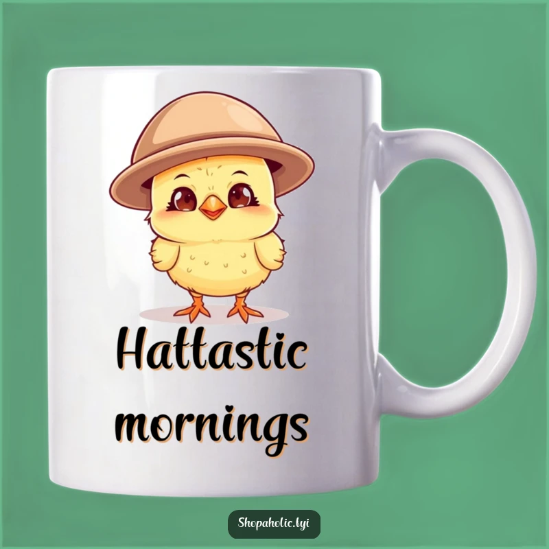 Funny Chick Hat Mug: Hilarious Fashionista Gift for a Cheerful Personality