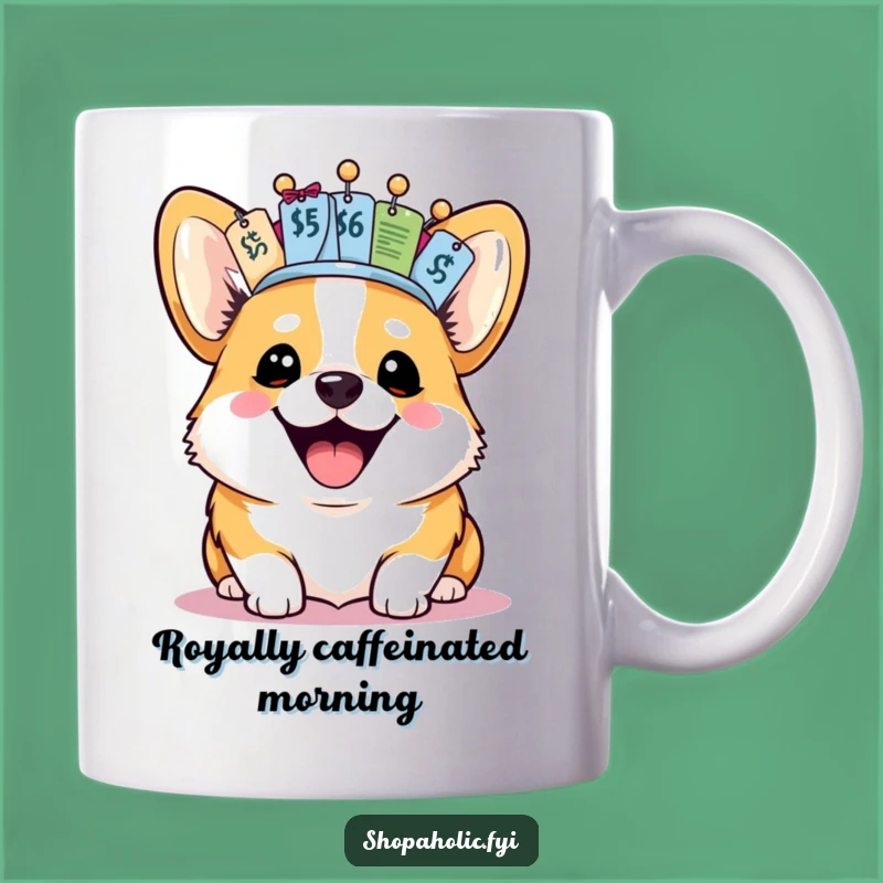 Funny Corgi Crown Mug: Hilarious Gift for Dog Lovers and Bargain Hunters