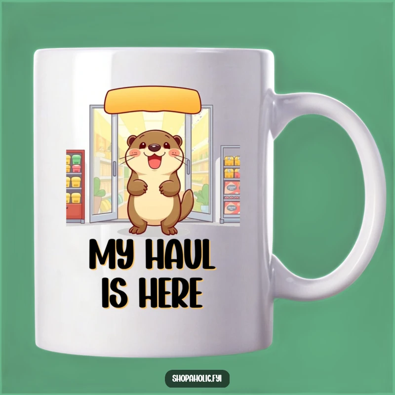 Funny Otter Shopping Mug: Delightful Haul Makes a Perfect Gift