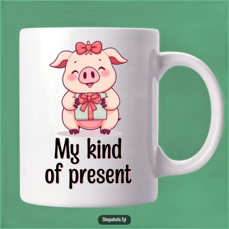 Funny Pig Gift Mug: Adorable Swine's Joyful Present Surprise, A Perfect Funny Gift Idea