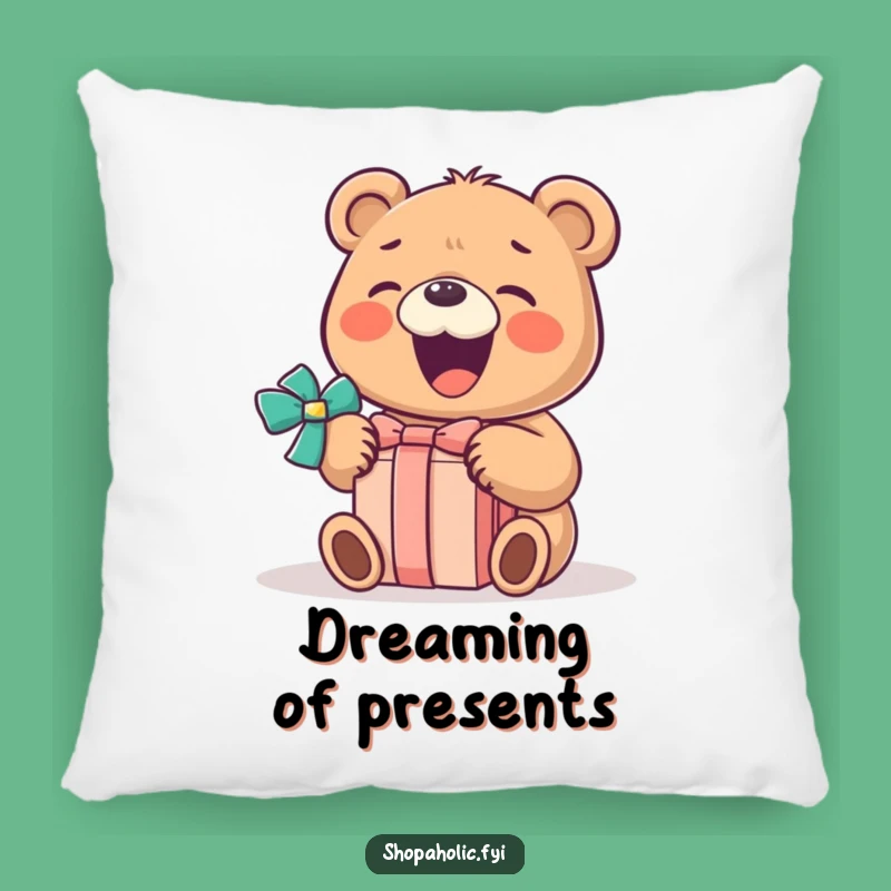 Comfy Funny Bear Pillow: Adorable Joyful Bear for Hilarious Home Accents