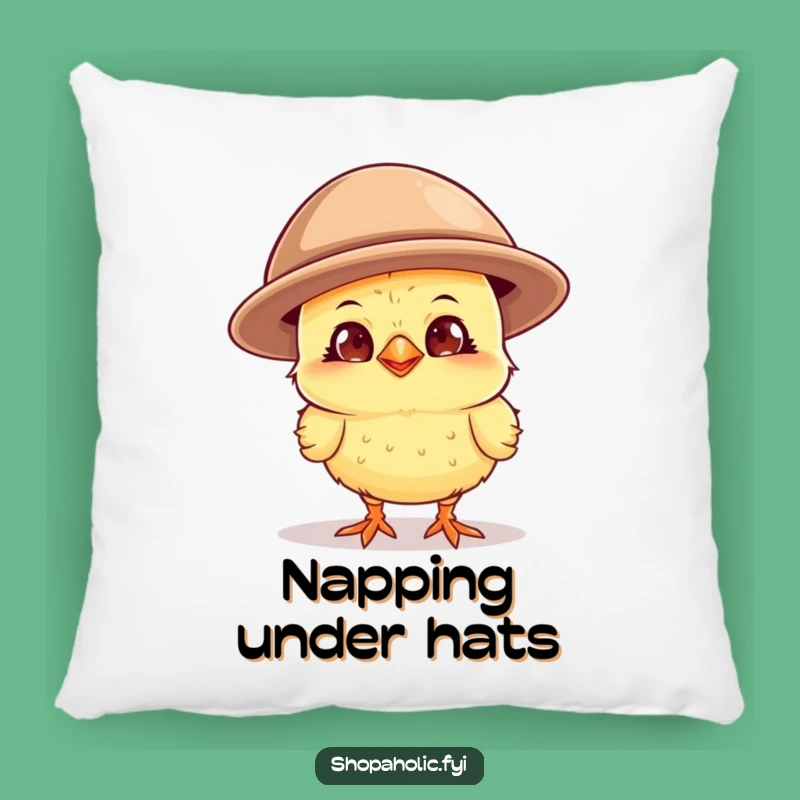 Funny Chick Oversized Hat Pillow: Cozy Comfort with a Hilarious Fashion Accent