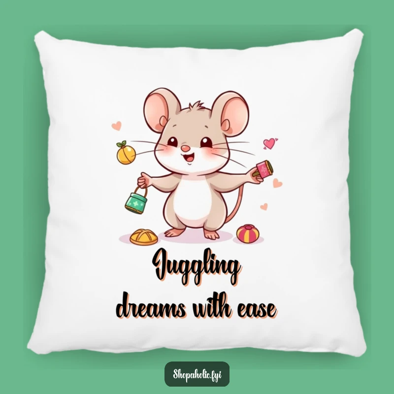 Funny Mouse Juggling Pillow - Cozy Comfort for Happy Collectors