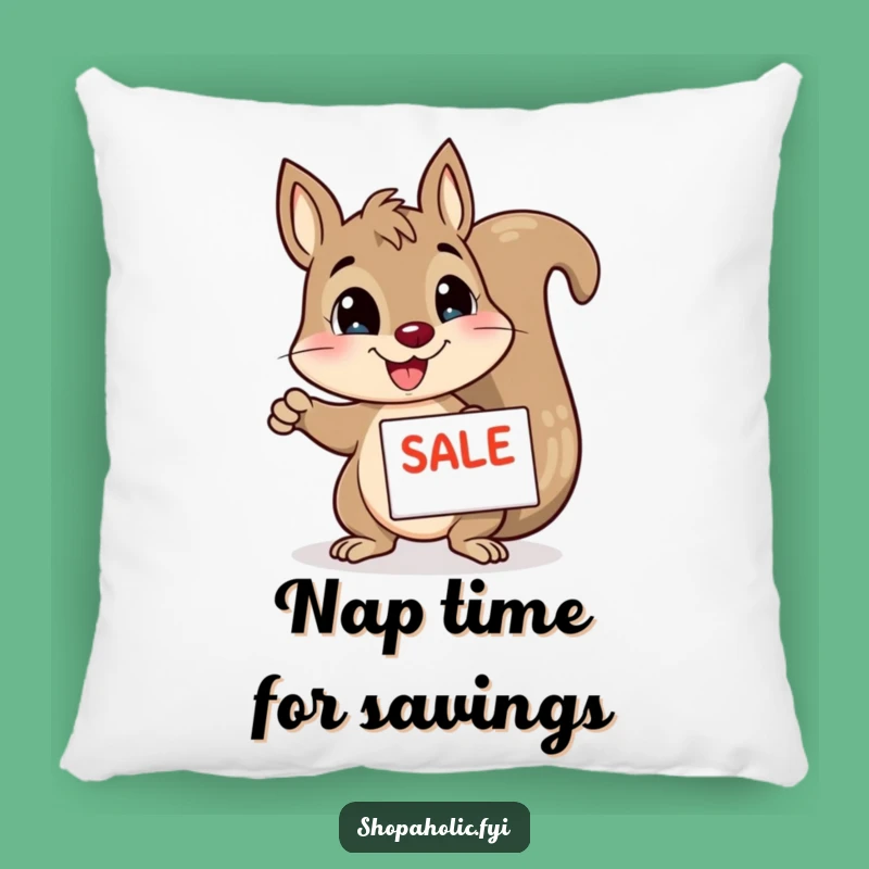 Funny Squirrel Pillow: Cozy Sale Pointer Cushion, Perfect Funny Gift