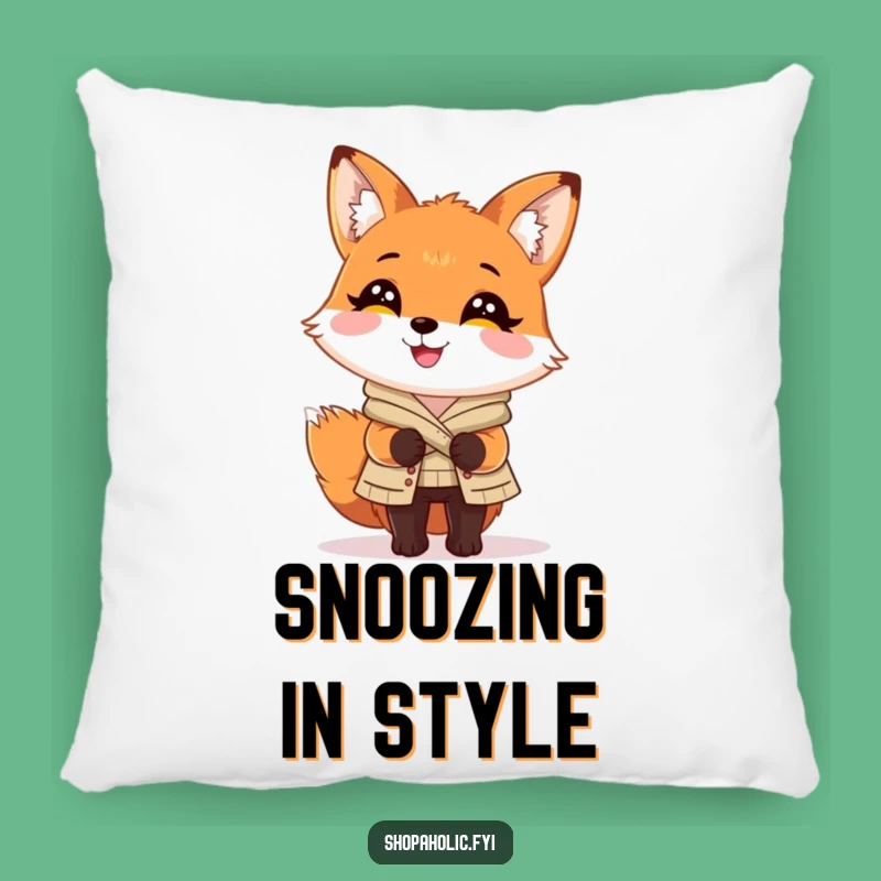 Funny Fox Fashion Pillow: Soft & Stylish Accent Pillow, Perfect Gift