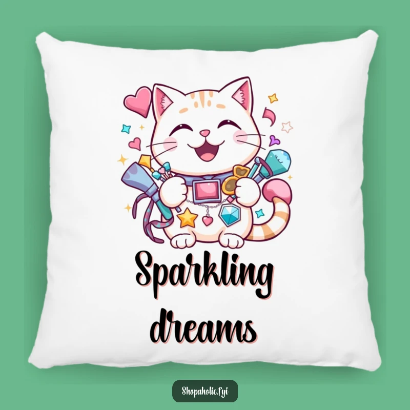 Funny Cat Accessories Pillow: Cozy Comfort, Cheerful Cat Decor, Perfect Gift