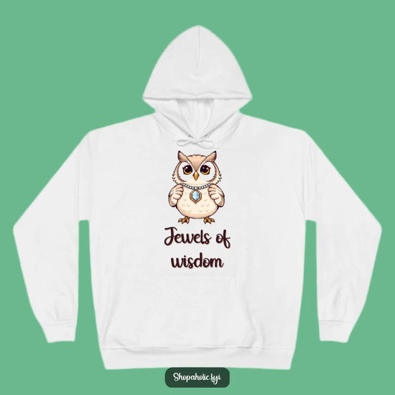 Cozy Funny Owl Jewelry Hoodie: Proud Bird Warm Apparel, Perfect Gift