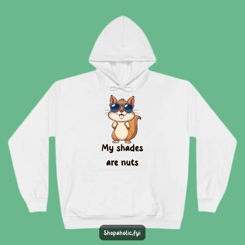 Cozy Funny Squirrel Sunglasses Hoodie: Energetic Style Warm Apparel, Perfect Gift