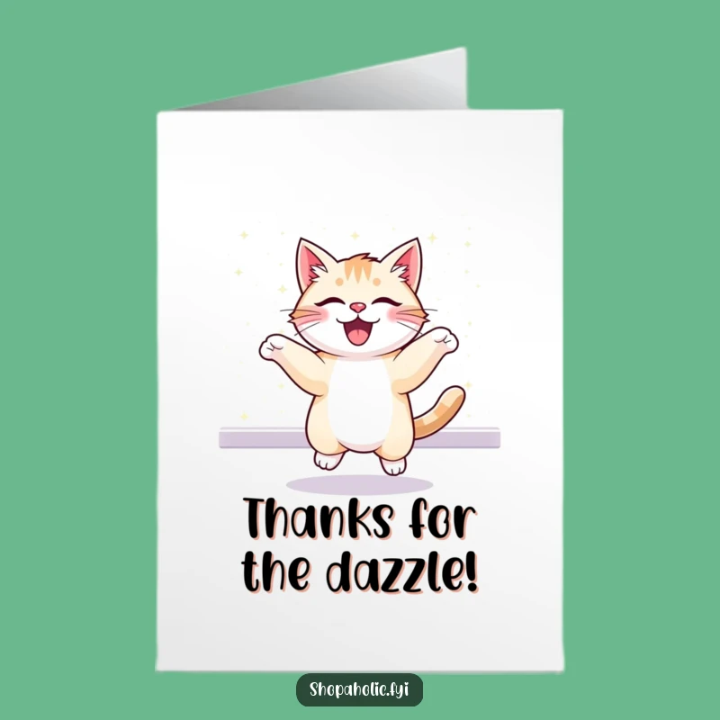 Free Printable Thank You Card: Cat's Grateful Gleam, Adorable Downloadable Gift