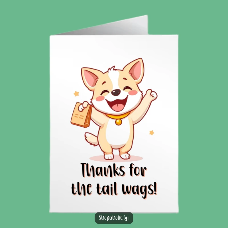 Free Printable Thank You Card: Dog Grateful for Gifts, Funny Downloadable