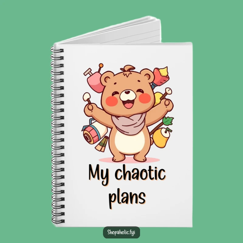 Funny Bear Balancing Act Notebook - Jot Down Your Juggling Ideas!