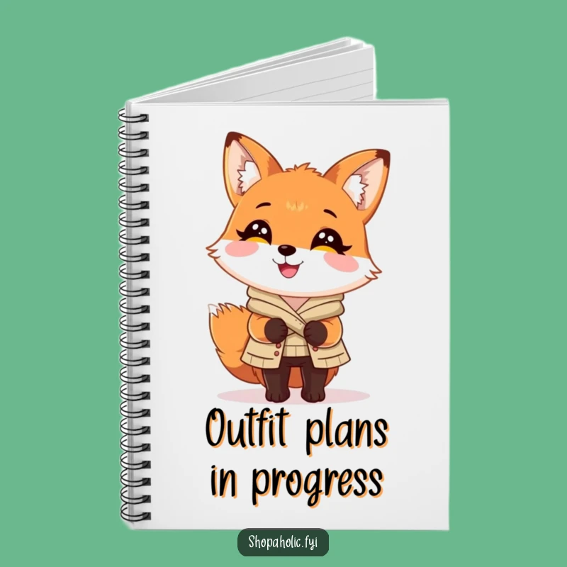 Funny Fox Fashion Notebook: Stylish Fox Journal, Perfect Writing Gift