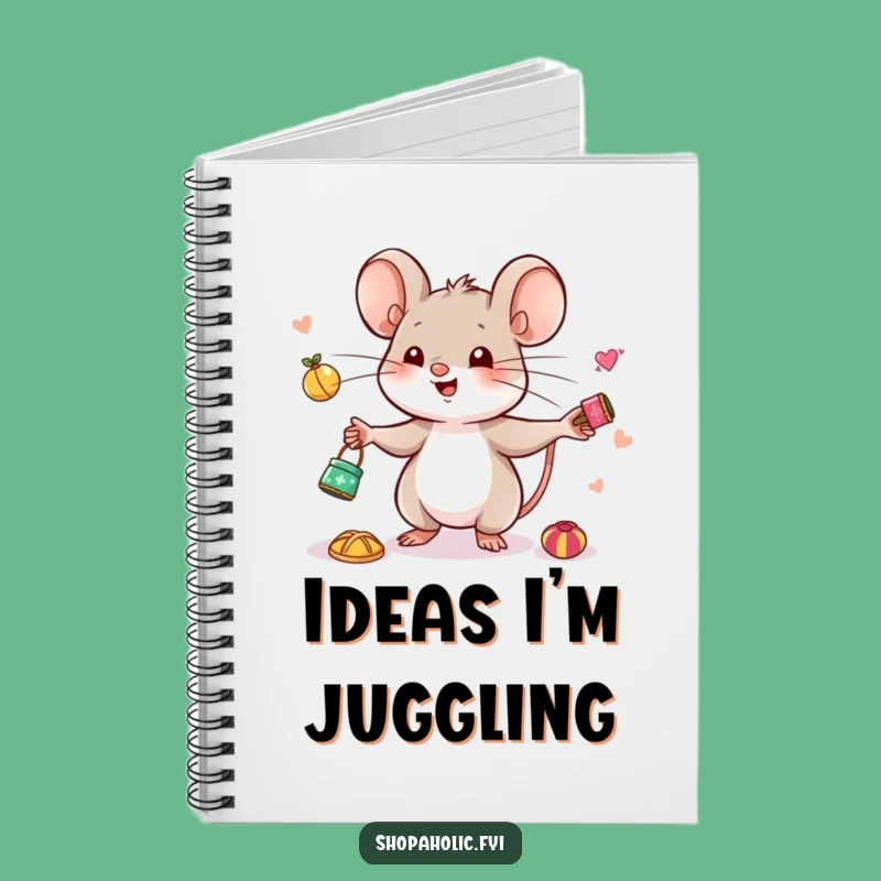 Funny Mouse Juggling Notebook - Jot Down Your Cherished Ideas