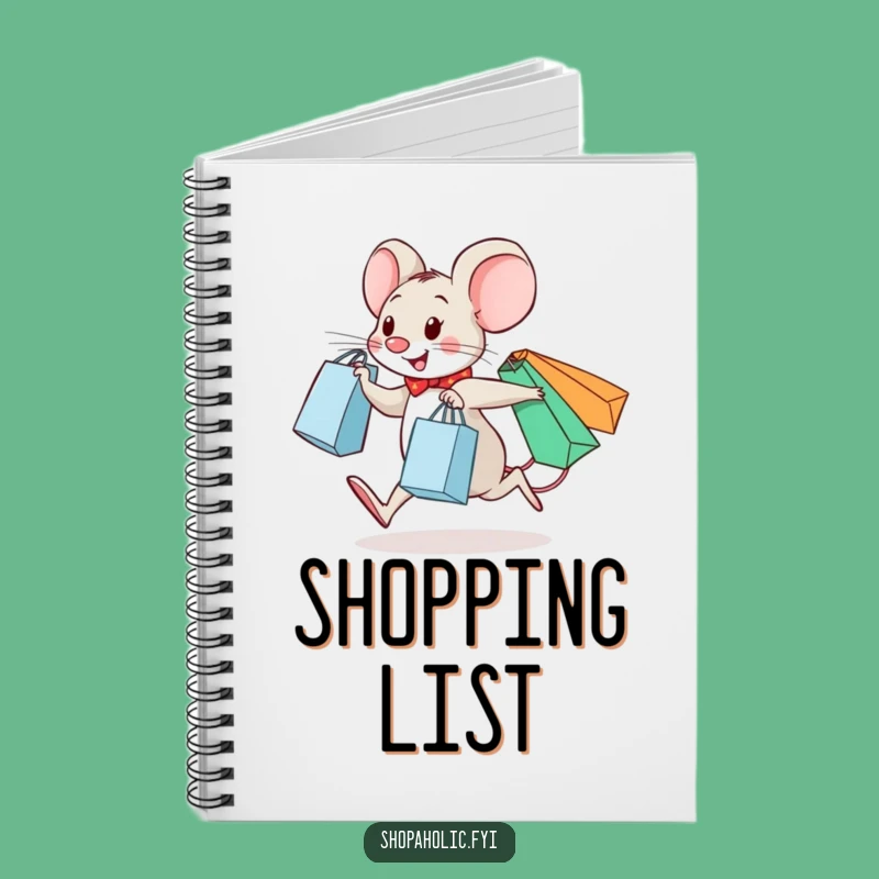 Funny Mouse Notebook: Jot Down Shopping Lists, A Cute Funny Notebook for Daily Notes