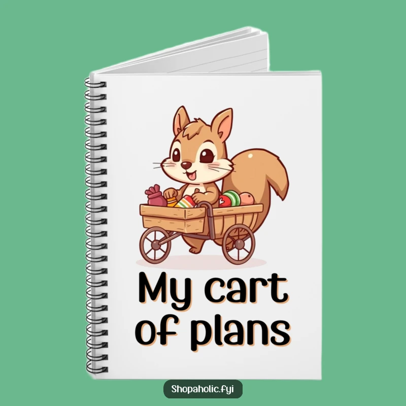 Funny Squirrel's Haul Notebook: Jot Down Plans with Hilarious Drive