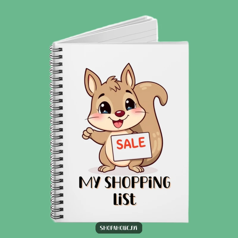 Funny Squirrel Notebook: Enthusiastic Sale Pointer Journal for Ideas