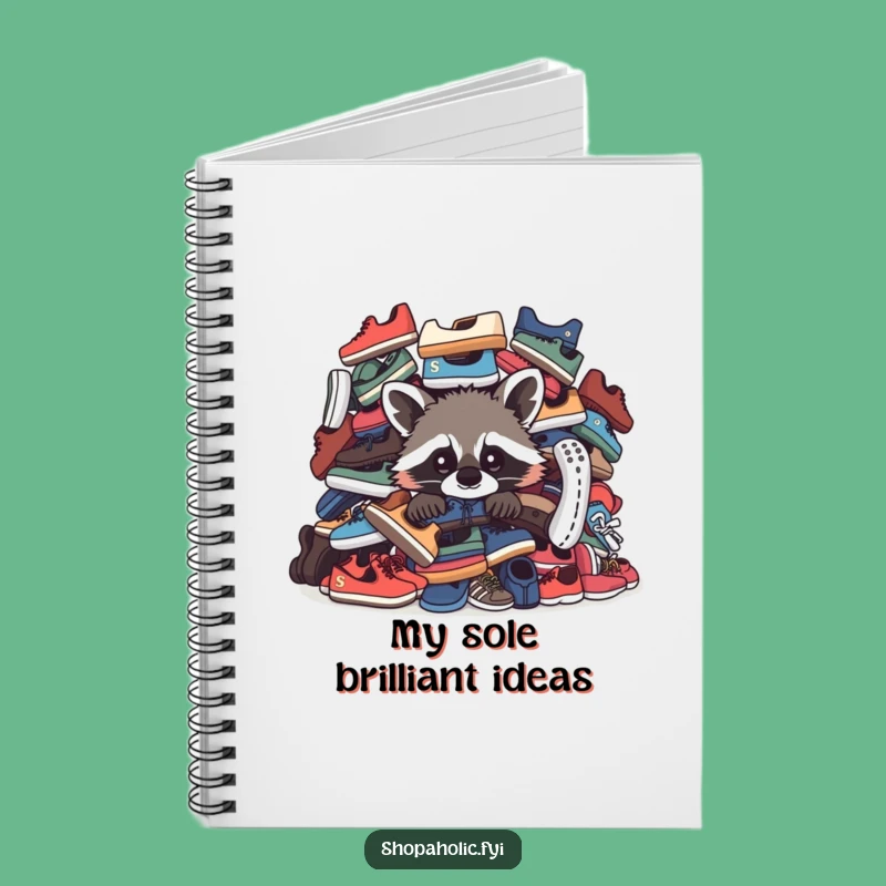 Funny Raccoon Journal: Hilarious Notebook for Creative Ideas and Shoe Talk