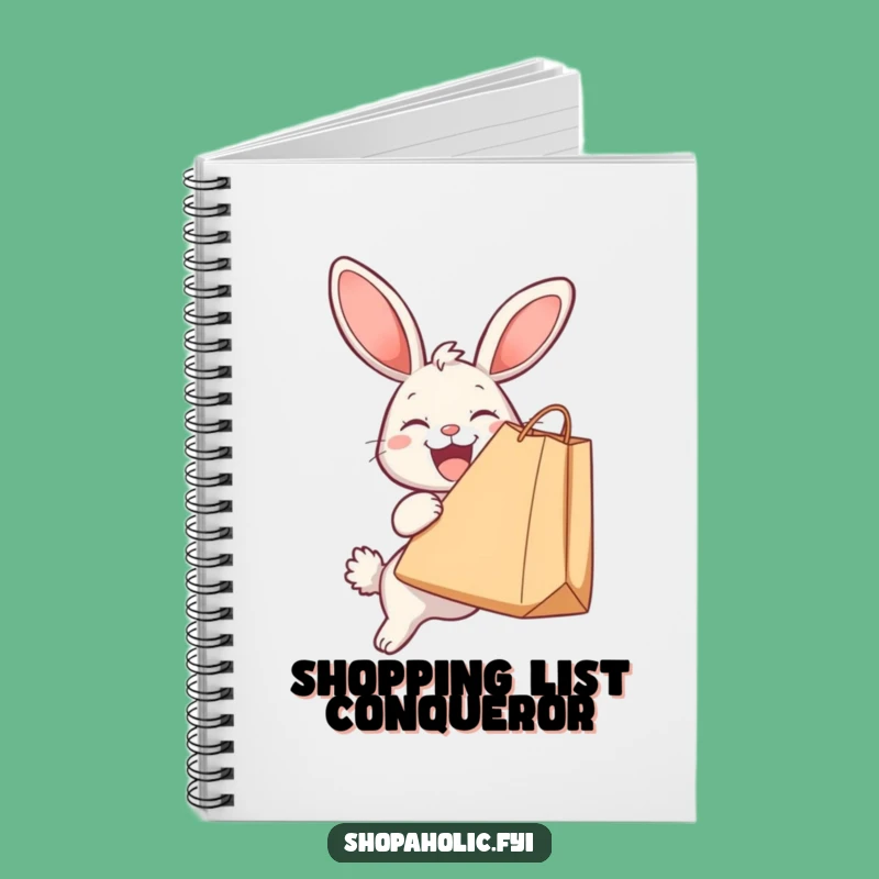 Funny Bunny Shopping List Notebook: Track Your Finds!