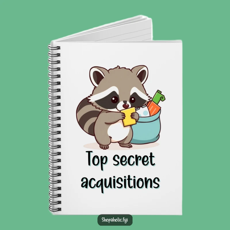 Funny Raccoon Idea Notebook - Capture your sneaky plans with this funny gift!