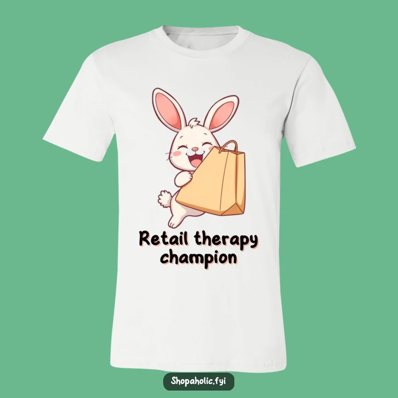 Funny Bunny Shopping Spree T-Shirt: A Hilarious Gift!
