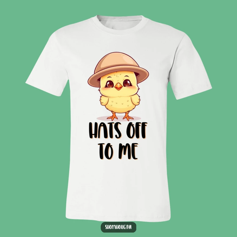 Funny Chick Oversized Hat T-Shirt: Wear Your Humor with Playful Fashion
