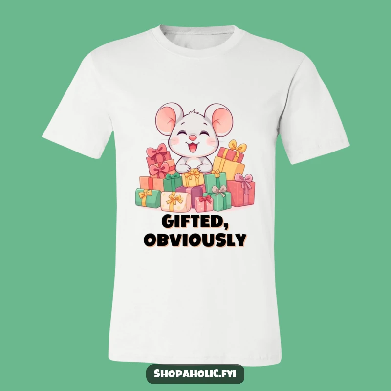 Funny Giggling Mouse T-Shirt - Hilarious Present for Gift Lovers!