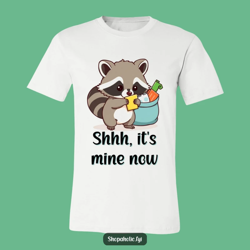 Funny Raccoon Heist T-Shirt - Wear your sneaky style with this funny gift!