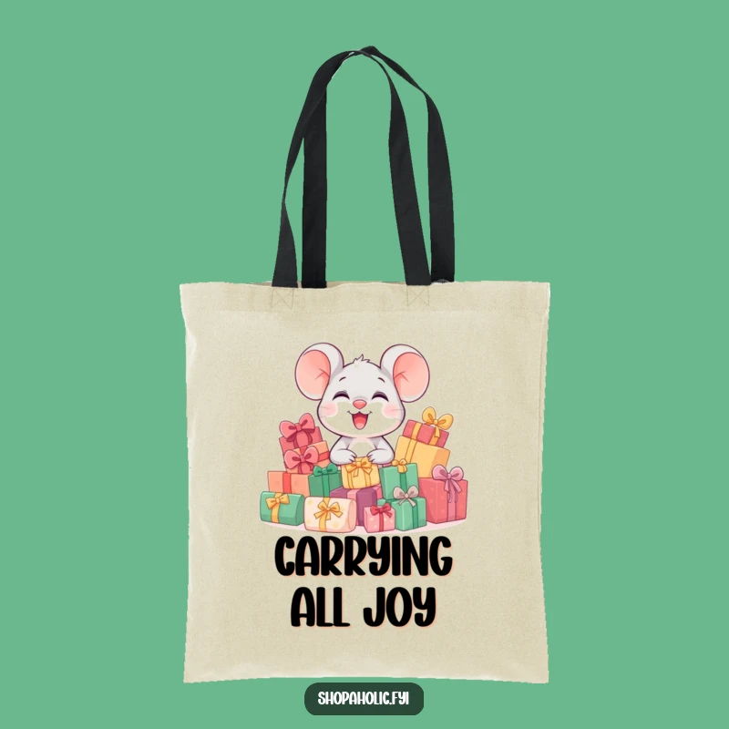 Funny Giggling Mouse Tote Bag - Carry Gifts & Laughter Everywhere!