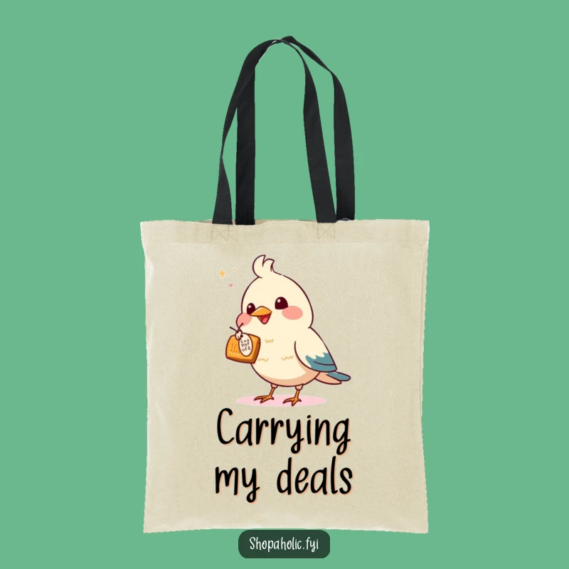 Funny Bird Offer Tote Bag - Humorous Shopping Accessory