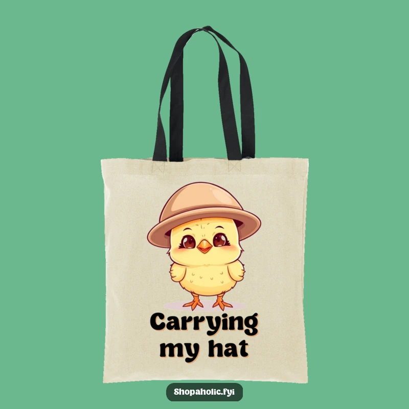 Funny Chick Oversized Hat Tote Bag: Carry Your Style with Hilarious Flair