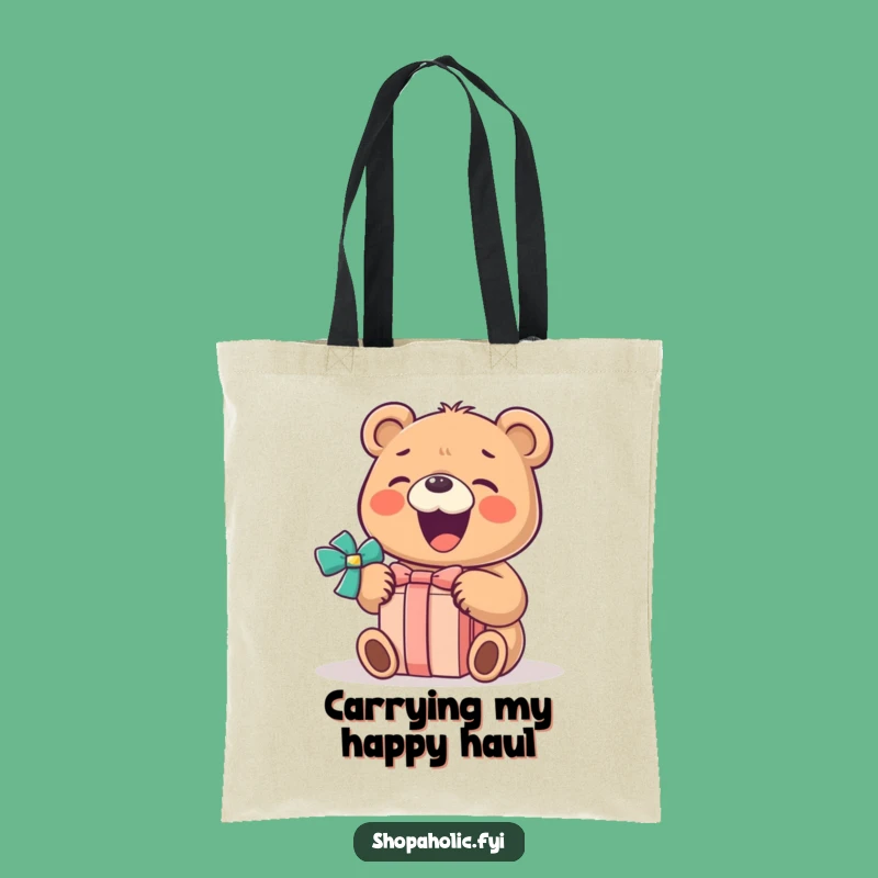 Funny Bear Gift Tote Bag: Carry Your Treasures with Hilarious Joy