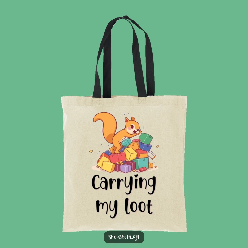 Funny Squirrel Box Chase Tote Bag: Carry Your Essentials With Energetic Style