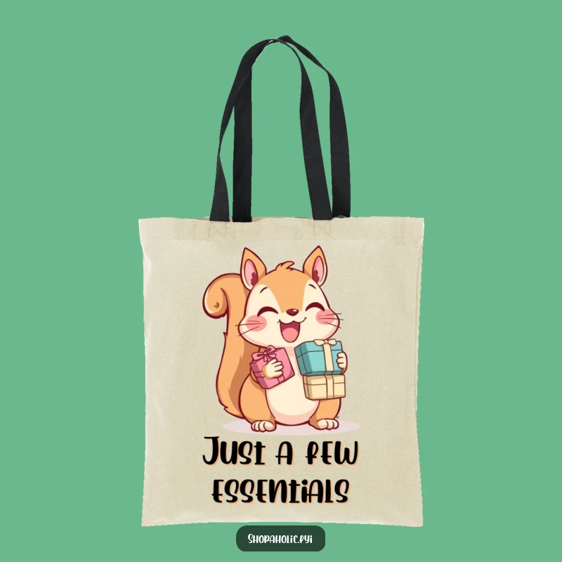 Funny Squirrel Tote Bag: Stylish Gift Collector's Accessory, Great Funny Gift Idea
