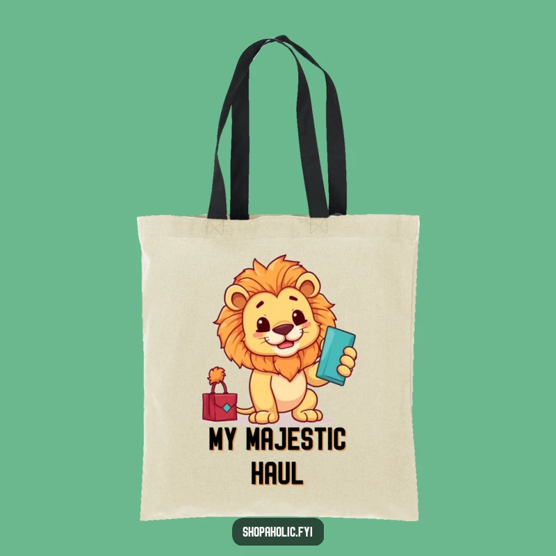 Funny Proud Lion Tote Bag - Admiring Purchase Eco Bag - Gift Idea